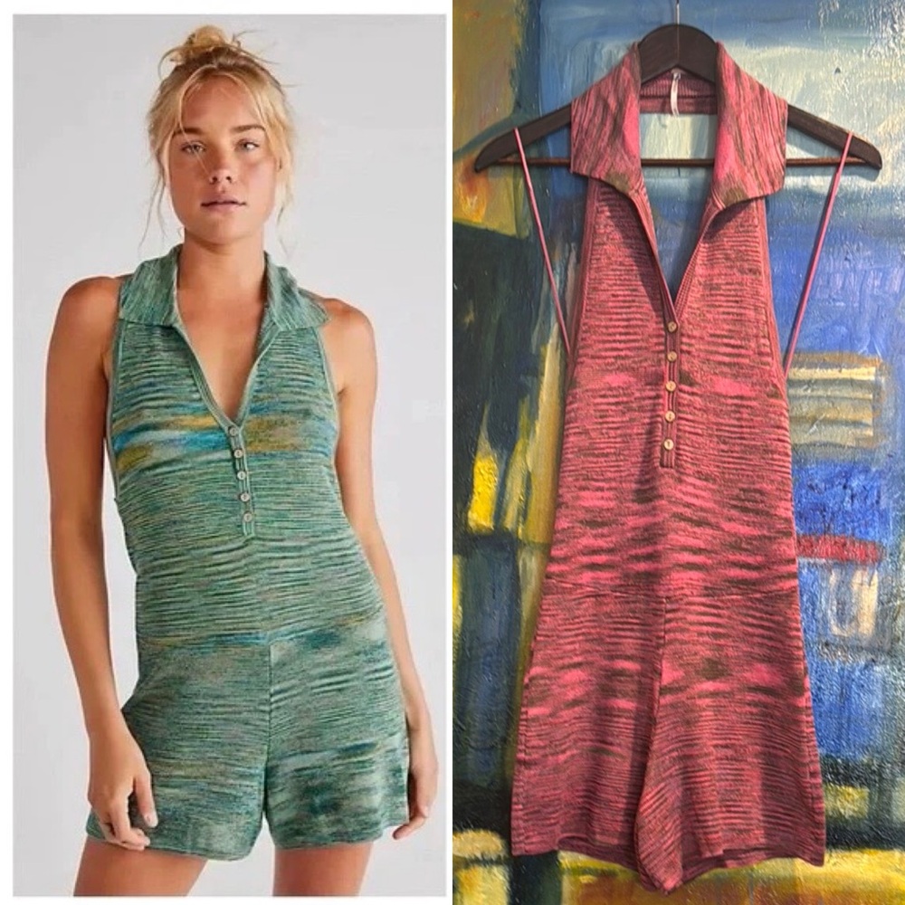 Free People Summer Nights Romper in Pink size  XS. NWOT